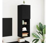 vidaXL TV Cabinet Set Black Oak 30.5 x 30 x 102 cm Engineered Wood