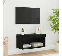 vidaXL TV Cabinet Set Black Oak 60 x 30 x 30 cm Engineered Wood