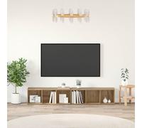 vidaXL TV Cabinet Set Wall-mounted 2 pcs Artisan Oak 37 x 35 x 107cm