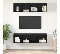 2x Wall-mounted TV Cabinets TV Stand Lowboard Chipboard Multi Colours vidaXL