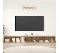 vidaXL TV Cabinet Set Wall-mounted 3 pcs Artisan Oak 37 x 35 x 107 cm