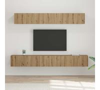 vidaXL TV Cabinet Set Wall-mounted 5 pcs Artisan Oak Engineered Wood