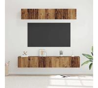 vidaXL TV Cabinet Set Wall-mounted 5 pcs Old Wood Engineered Wood