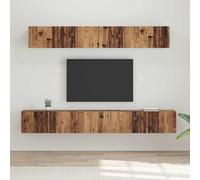 vidaXL TV Cabinet Set Wall-mounted 5 pcs Old Wood Engineered Wood