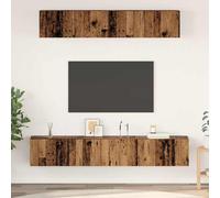 vidaXL TV Cabinet Set Wall-mounted 5 pcs Old Wood Engineered Wood