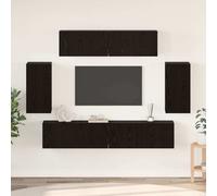 TV Cabinet Set 6 Piece Engineered Wood Multi Colours 100/80x30x30 cm vidaXL