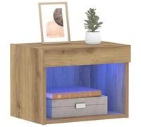 vidaXL TV Cabinet Set Wall-mounted 2 pcs Artisan Oak 40 x 30 x 30 cm, Modern Entertainment Center, Wall Mounted Unit, Elegant Media Console, Functional, Storage Solution, LED Lighting