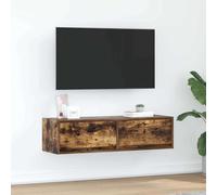 vidaXL TV Cabinet Smoked oak 100 x 31 x 25.5 cm Engineered wood