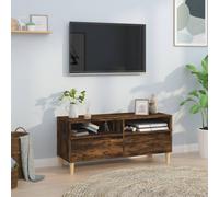 Vidaxl Tv Cabinet Smoked Oak 100X34.5X44.5 Cm Engineered Wood, Brown