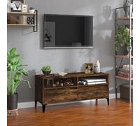 (smoked oak, 100 x 34.5 x 44.5 cm) vidaXL TV Cabinet TV Unit Storage Cabinet Media Unit Cupboard Engineered Wood
