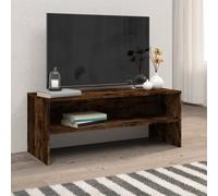 Vidaxl Tv Cabinet Smoked Oak 100X40X40 Cm Engineered Wood