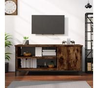 Vidaxl Tv Cabinet Smoked Oak 100X40X45 Cm Engineered Wood