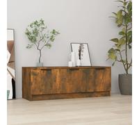 Vidaxl Tv Cabinet Smoked Oak 102X35X36.5 Cm Engineered Wood