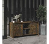 vidaXL TV Cabinet Smoked Oak 102x37.5x52.5 cm Engineered Wood
