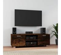 (Smoked oak, 120 x 40.5 x 35 cm (W x D x H)) vidaXL TV Cabinet Entertainment Centre TV Stand Media TV Unit Engineered Wood