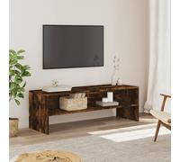 vidaXL TV Cabinet Smoked Oak 120x40x40 cm Engineered Wood