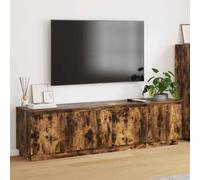 vidaXL TV Cabinet Smoked Oak 180 x 38 x 49 cm Engineered Wood