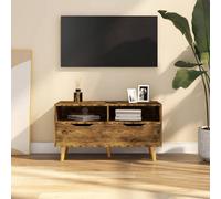 Vidaxl Tv Cabinet Smoked Oak 90X40X48.5 Cm Engineered Wood