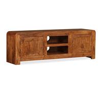 vidaXL Solid Wood TV Cabinet with Honey Finish Wooden Media Furniture Sideboard Entertainment Centre TV Console Media Unit HiFi Cabinet 120x30x40 cm