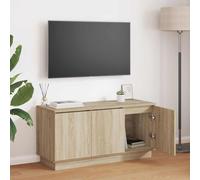 vidaXL TV Cabinet Sonoma Oak 100 x 38 x 49 cm Engineered Wood