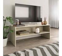 vidaXL TV Cabinet Sonoma Oak 100x40x40 cm Engineered Wood UK