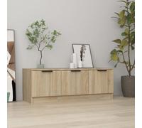 Vidaxl Tv Cabinet Sonoma Oak 102X35X36.5 Cm Engineered Wood