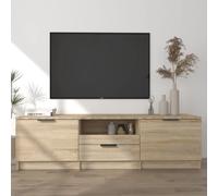 vidaXL TV Cabinet Sonoma Oak 140x35x40 cm Engineered Wood