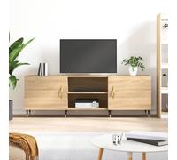 vidaXL TV Cabinet Sonoma Oak 150x30x50 cm Engineered Wood, Brown