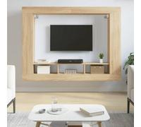 Vidaxl Tv Cabinet Sonoma Oak 152X22X113 Cm Engineered Wood