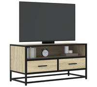 vidaXL TV Cabinet Sonoma Oak 80x34.5x40 cm Engineered Wood and Metal