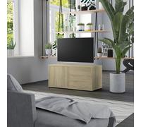Vidaxl Tv Cabinet Sonoma Oak 80X34X36 Cm Engineered Wood
