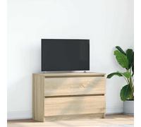 vidaXL TV Cabinet Sonoma Oak 80x35x54 cm Engineered Wood