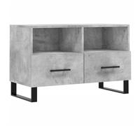 vidaXL TV Cabinet Stand in Concrete Grey, Engineered Wood, with Spacious Drawers & Storage Compartments, Modern Decor for Living Room, Bedroom