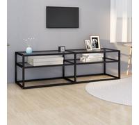 Vidaxl Tv Cabinet Transparent 140X40X40.5 Cm Tempered Glass