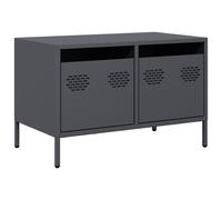 vidaXL TV Cabinet TV Stand Entertainment Centre Anthracite Cold-rolled Steel