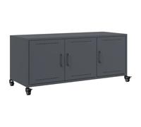 vidaXL TV Cabinet TV Stand Entertainment Centre Media TV Unit Anthracite Steel