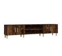 vidaXL TV Cabinet Smoked Oak 180x31.5x40 cm Engineered Wood UK