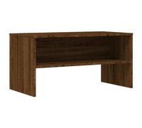 vidaXL Single Shelf Brown Oak TV Cabinet - Size: 40 x 80 x 40cm - Wilko