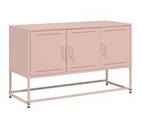 vidaXL TV Cabinet TV Stand Media Unit TV Unit Entertainment Centre Pink Steel