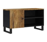 Vidaxl Tv Cabinet 80X33X46 Cm Solid Wood Mango&engineered Wood, Brown