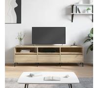 vidaXL TV Cabinet, TV Unit with Storage, TV Stand for Living Room Bedroom Office, Sideboard Entertainment Centre, Sonoma Oak Engineered Wood