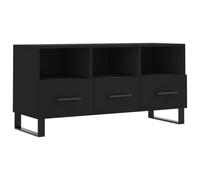 vidaXL TV Cabinet Black 102x36x50 cm Engineered Wood