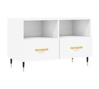 vidaXL TV Cabinet White 80x36x50 cm Engineered Wood, White
