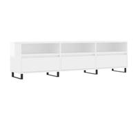 vidaXL TV Cabinet TV Unit Sideboard TV Stand High Gloss White Engineered Wood