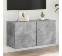 vidaXL TV Cabinet Wall-mounted Concrete Grey 80x30x41 cm