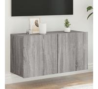 (grey sonoma, 80 x 30 x 41 cm/ 1 pcs) vidaXL TV Cabinets Wall-mounted Floating TV Unit Floating Shelves TV Stand