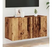 vidaXL TV Cabinet Wall-mounted TV Stand Floating Cabinet TV Unit Old Wood