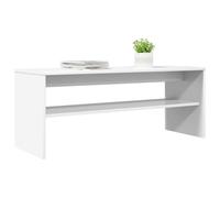 vidaXL TV Cabinet White 100 x 35 x 40 cm Engineered Wood, Modern Rectangular Lowboard Furniture, Durable Media Storage Unit, Functional Living Room Organizer, Minimalist Tv Cabinet
