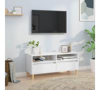 vidaXL TV Cabinet White 100x34.5x44.5 cm Engineered Wood