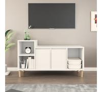 vidaXL TV Cabinet White 100x35x55 cm Engineered Wood